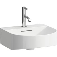 Laufen Sonar wastafel 60x42 cm halfrond klassiek-meubel wit glans H8163420001041