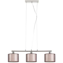 Rabalux Anastasia hanglamp 3x60 W chroom-bruin 2630