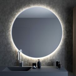 Baltica Design Bright spiegel 60x60 cm rond met verlichting wit 5904107900025