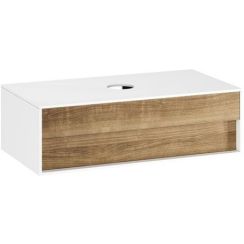 Ravak Step kast 100x54x30.5 cm hangend onder de wastafel wit-noot X000001418