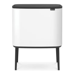 Brabantia Bo prullenbak 36 l wit-zwart 313509