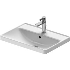 Duravit D-Neo wastafel 60x44 cm rechthoekig inbouw wit glans 0357600027