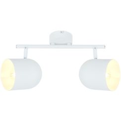 Candellux Azuro plafondlamp 2x40 W wit 92-63250