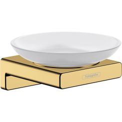 Hansgrohe AddStoris zeepschaaltje wand wit-gouden 41746990