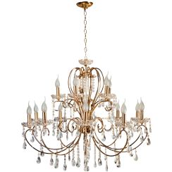 Candellux Aurora hanglamp x40 W gouden 30-99801