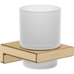 Hansgrohe AddStoris tandenborstelbeker wit-brons 41749140
