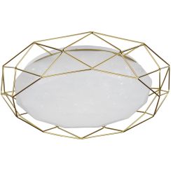 Candellux Sven plafond 1x24 W wit-gouden 98-66312