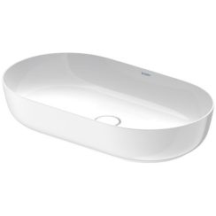 Duravit Luv wastafel 70x40 cm ovaal meubel-opbouw wit glans 0379700000