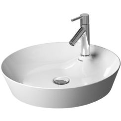 Duravit Cape Cod wastafel 48x48 cm rond opbouw wit mat 2328483200
