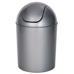 Wenko Economic prullenbak 6 l grijs 21886100