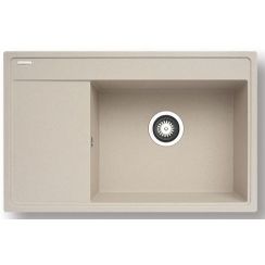 Pyramis Camea spoelbak van graniet 79x50 cm beige 070091101