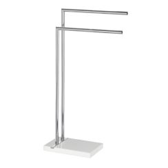 Wenko Noble staande hanger wit-zilveren 20487100