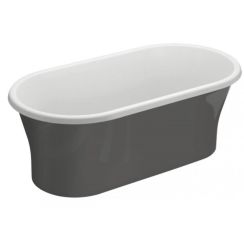 Polimat Amona New vrijstaand bad 150x75 cm ovaal tweekleurig 00413