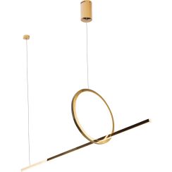 MaxLight Lozanna hanglamp 1x18 W gouden P0390