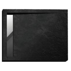 Polimat West New rechthoekige douchebak 110x90 cm zwart 00354