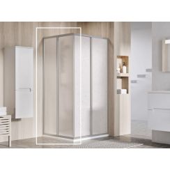 Ravak Supernova douchedeur 100 cm schuifbaar satijn mat/polystyreen kunststof 14VA0UO211