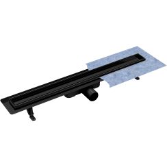 Besco Virgo Nero Duo doucheafvoer 70 cm zwart OL-70-VN