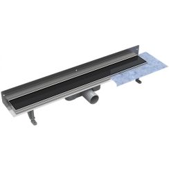 Besco Virgo Next Black doucheafvoer 90 cm zwart OL-90-VNB