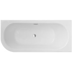 Besco Avita Slim+ hoekbad slim 169x75 cm rechtszijdig wit #WAV-170-NPP