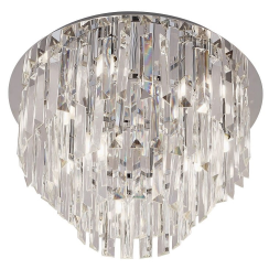 MaxLight Monaco plafondlamp x40 W chroom-doorzichtig C0136
