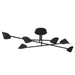 Mantra Capuccina plafondlamp 6x44.5 W zwart 7580