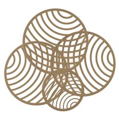 Mantra Collage plafondlamp 1x60 W gouden 7231