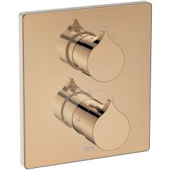 Roca Insignia Rose Gold douchekraan inbouw met thermostaat gouden A5A2C3ARG0