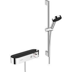 Hansgrohe Pulsify Select doucheset wand met thermostaat chroom 24260000
