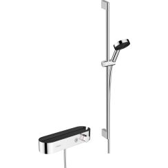 Hansgrohe Pulsify Select doucheset wand met thermostaat chroom 24270000