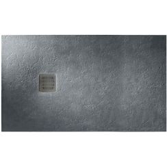 Roca Terran rechthoekige douchebak 140x100 cm grijs AP1015783E801200