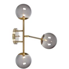 Markslöjd Trinity wandlamp 3x20 W messing-bedampt 108253