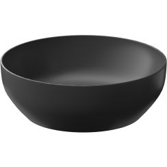Cersanit Larga wastafel 40x40 cm rond opbouw antraciet mat K677-019