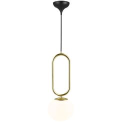Nordlux Shapes hanglamp 1x15 W wit-messing 2120023035