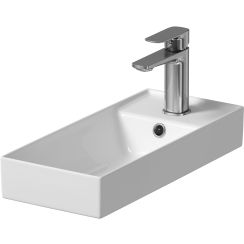 Cersanit Larga wastafel 50x22 cm rechthoekig meubel wit glans K677-005