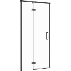 Cersanit Larga douchedeur 100 cm kantelbaar zwart mat/helder glas S932-129
