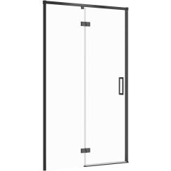 Cersanit Larga douchedeur 120 cm kantelbaar zwart mat/helder glas S932-130