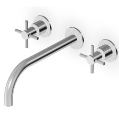 Zucchetti Helm wastafelkraan inbouw staal ZHM761.XG2