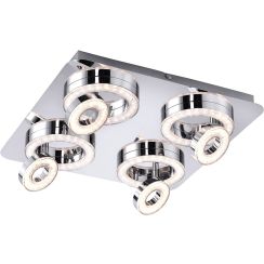Just Light Tim plafondlamp x3.1 W chroom 14522-17