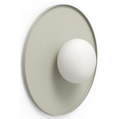 Miloox Pot wandlamp 1x28 W wit-grijs 1744.180