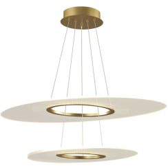 Altavola Design Eclipse hanglamp 2x48 W doorzichtig-gouden LA116/P2_97_3k_gold