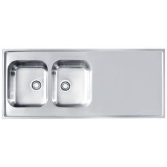 Alveus Classic Pro stalen spoelbak 140x60 cm staal 1132129