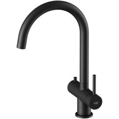 Blue Water Eden keukenkraan met filter staand zwart 5901730616538
