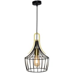 Rabalux Parov hanglamp 1x40 W zwart-gouden 4925