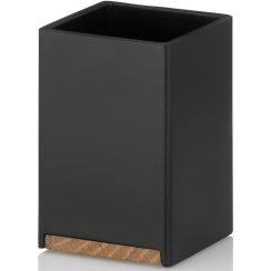 Kela Cube tandenborstelbeker zwart-brons 23687