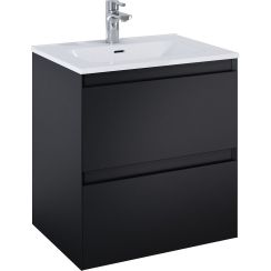 Elita Split kast 60x45.8x63.5 cm hangend onder de wastafel zwart RE010600057160