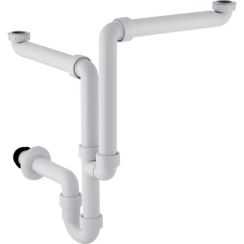 Geberit wastafelsifon buisvormig wit 151.114.11.1