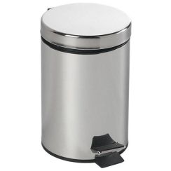 Aqualine Simple Line prullenbak 3 l staal-zwart 27103