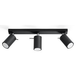 Sollux Lighting Ring plafondlamp 3x12 W zwart SL.0093