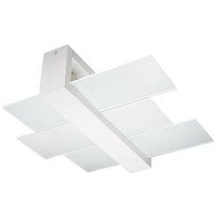 Sollux Lighting Feniks plafondlamp 2x60 W wit SL.0078