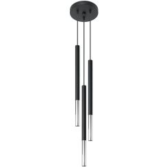 Sollux Lighting Mozaica hanglamp 3x40 W zwart-chroom SL.0887